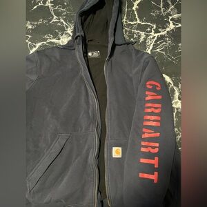 Carhart rain defender fleece lined zip up L